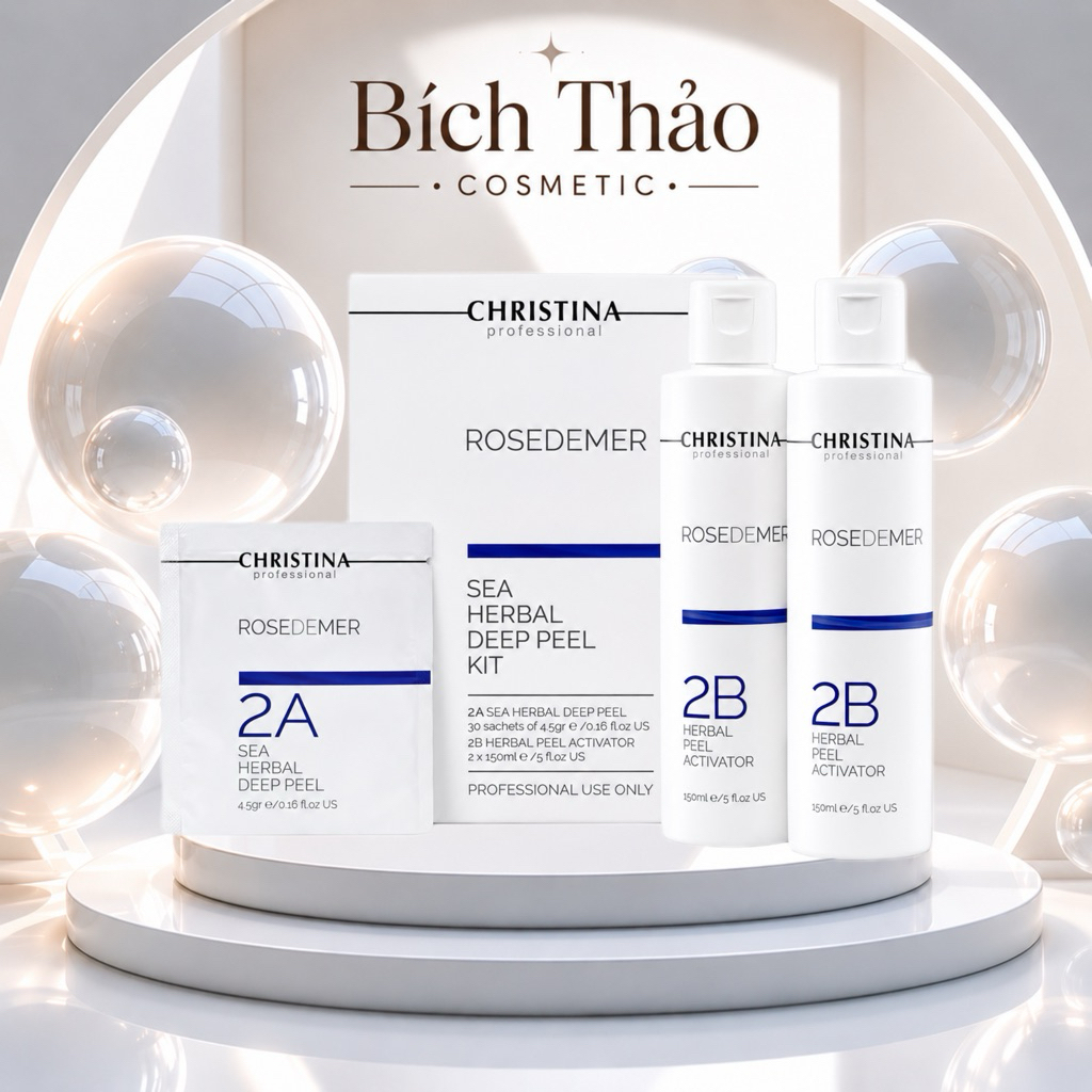 Peel 2A + 2B Christina Giúp Giảm Thâm Và Mụn Mặt Và Dody Lưng Mô,ng