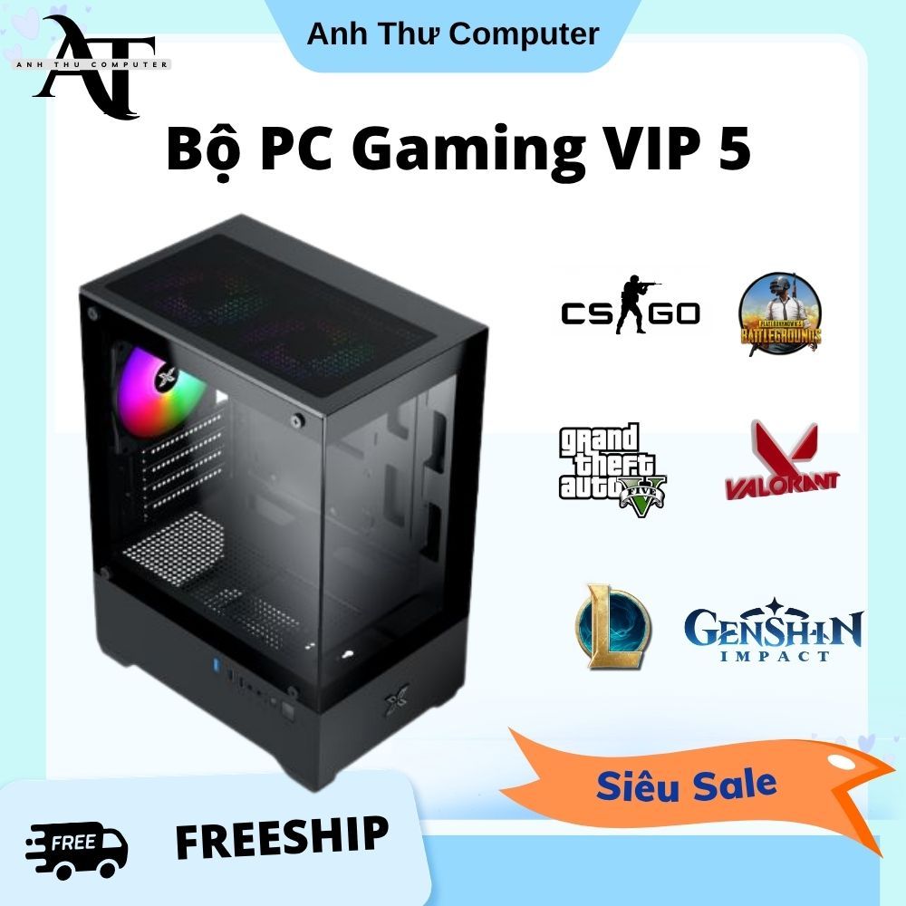 Bộ Máy Tính Chiến game Ram 32GB, Main B460, CPU i5 10400F, VGA GTX 1660S 6GB