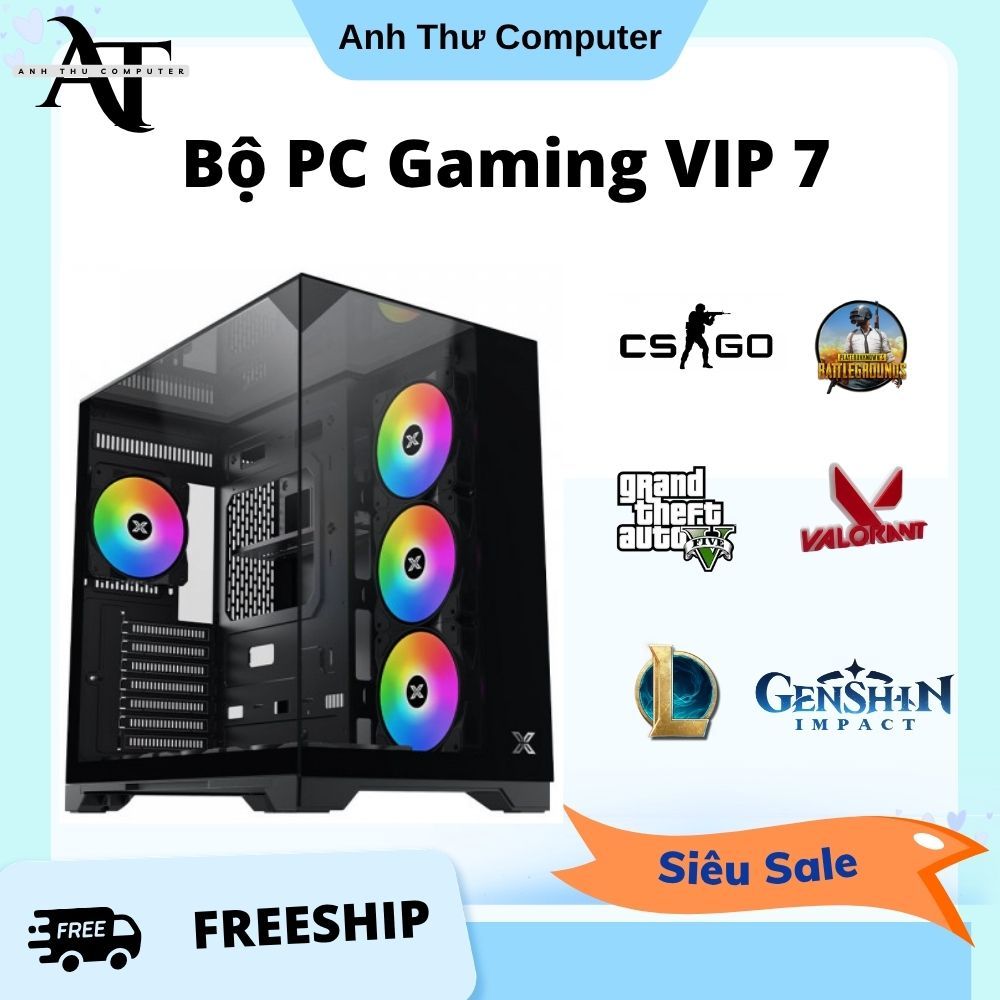Bộ Máy Tính Chiến Game Ram 16GB Main B760 CPU i5 12400F