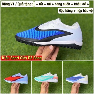 giày đá bóng fan tum 6 e lít TF V1 ( Khâu đế + tất + túi + băng cuốn + hộp )