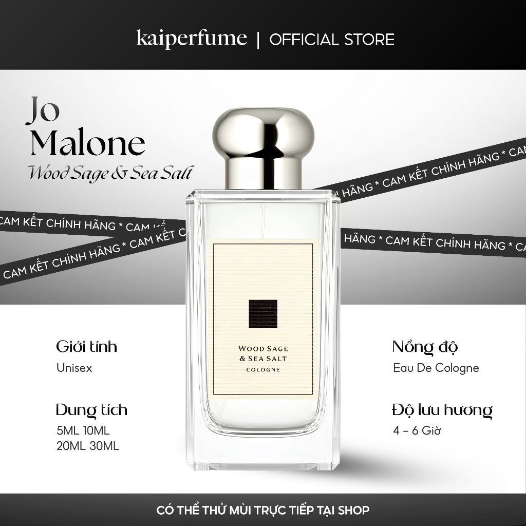 Nước hoa Nữ Wood Sage and Sea Salt Cologne | 5ml - 30ml | kaiperfume