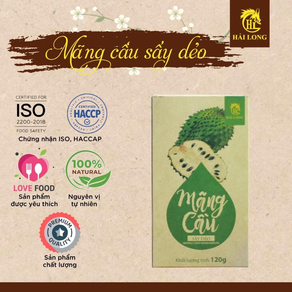 Mãng Cầu Sấy Dẻo Hải Long (120G)