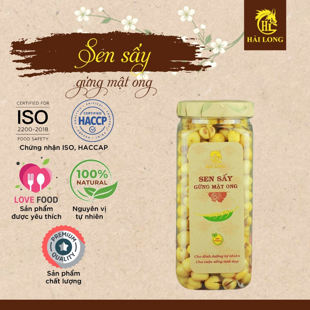 SEN SẤY GỪNG MẬT ONG HẢI LONG 230g quà biếu Tết, mứt ngày Tết | HAI LONG FOOD