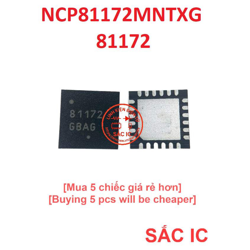 [N92] NCP81172 81172 ic quản lý nguồn trên bo mạch - Mới nguyên bản - Original NEW