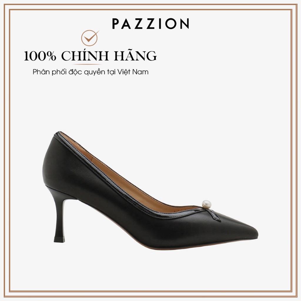 PAZZION - Giày Cao Gót Nữ PAZZION BLACK - Thương Hiệu Singapore