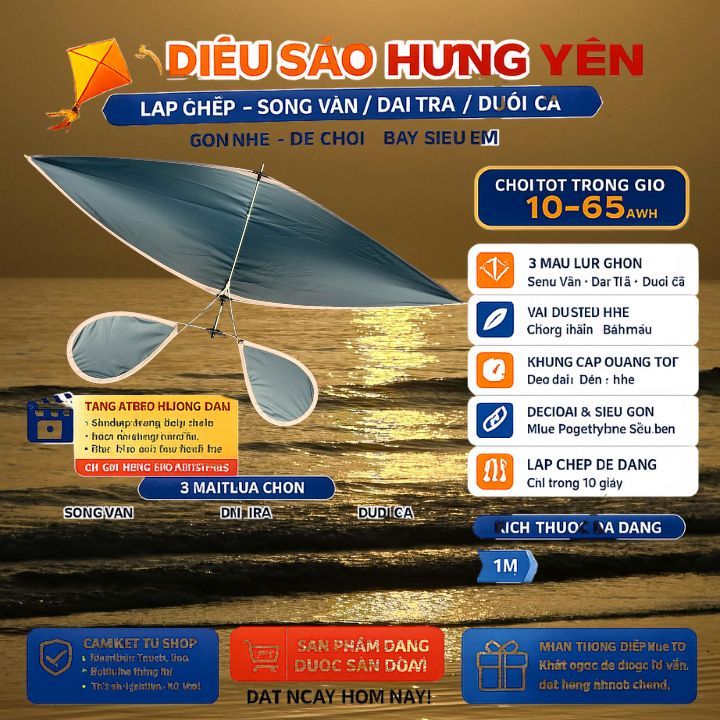 Diều sáo mini 2m giá rẻ diều sáo lắp ghép giá rẻ 1m 1m5 2m 2m5 3m - M70  - Chợ lớn. Store - nvt01