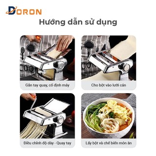 Máy cán mì 2 lưỡi dao có điều chỉnh dày mỏng 5 cấp độ thuận tiện