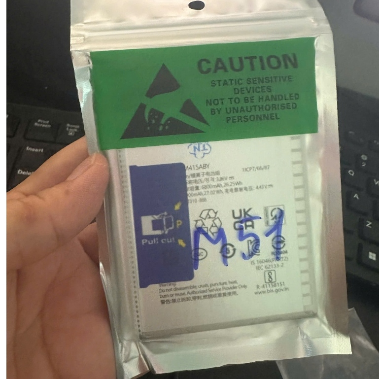 pin samsung M51 dung lượng 6800mah