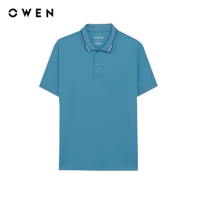 Owen - Áo polo Body Fit APV262050 màu Xanh chất liệu Nylon spandex