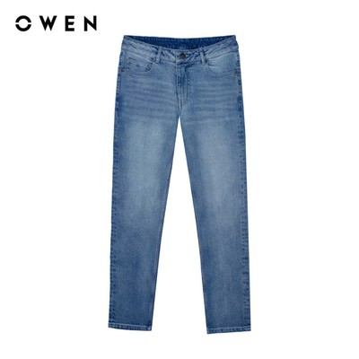 Owen - Quần jeans Regular Fit QJR263090 màu Xanh nhạt chất liệu Cotton Spandex 99/1