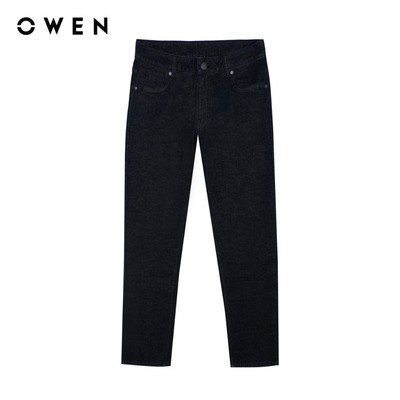 Owen - Quần jeans Regular Fit QJR263088 màu Đen chất liệu Cotton Spandex 99/1