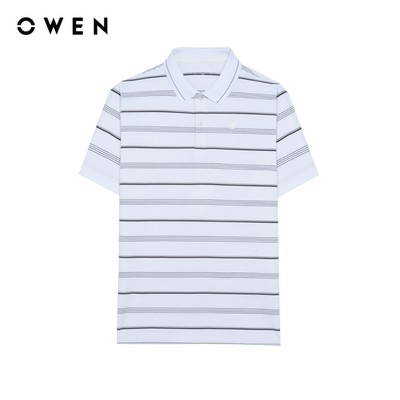 Owen - Áo polo Body Fit APV262020 màu Trắng chất liệu CVC Spandex