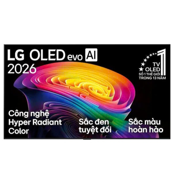 Smart Tivi OLED evo C6 LG AI 4K OLED55C6PSA/OLED65C5PSA- Bảo hành chính hãng 3 năm