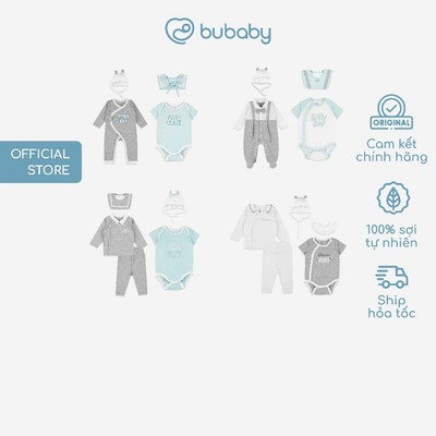 BU Baby Set quà tặng đầy tháng cao cấp dành cho bé sơ sinh 100% sợi tự nhiên I GSR620000