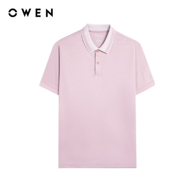Owen - Áo polo Body Fit APV262069 màu Hồng chất liệu Cotton Amonia