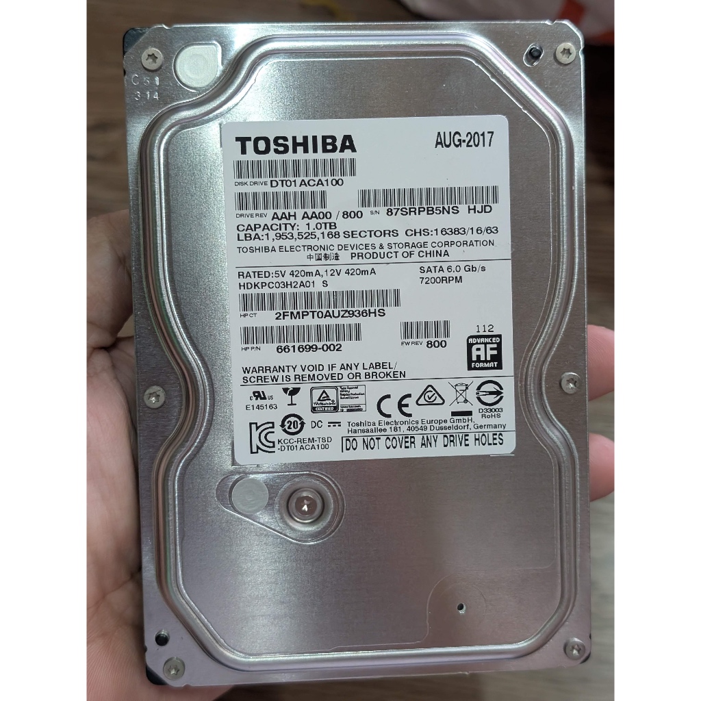 Ổ cứng HDD 1TB 2TB 4TB cho PC, Camera chính hãng