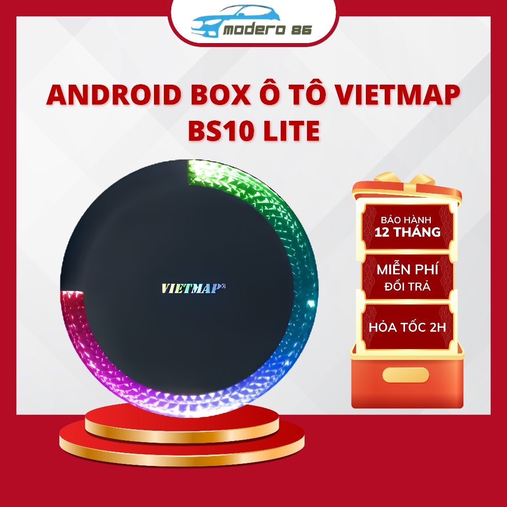 Android Box ô tô Vietmap BS10 Lite - BH 2 năm, Bản quyền Vietmap Live 3 năm