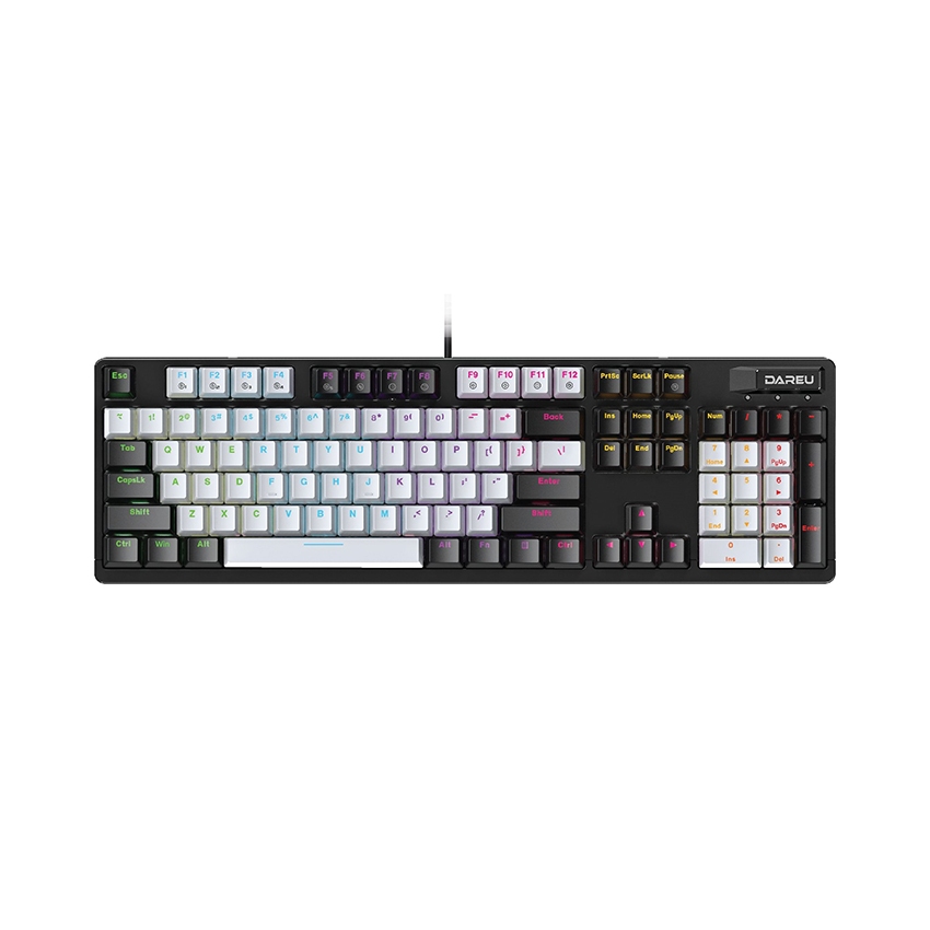 Bàn phím quang cơ DAREU EK1280X BLACK-GREY (Blue Switch)