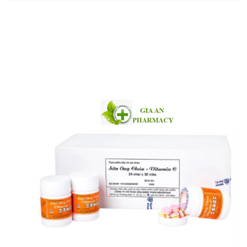 Viên Ngậm Sữa Ong Chúa Vitamin C Mekophar Hộp 30 Viên