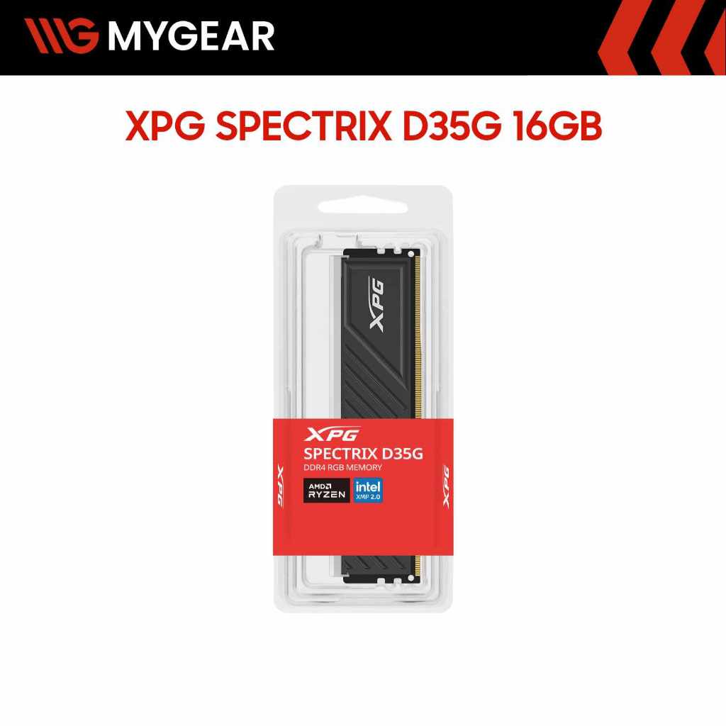 RAM DDR4 Adata XPG SPECTRIX D35G RGB 16GB 3200MHz CL16 (D35G-16G-3200-BLK)