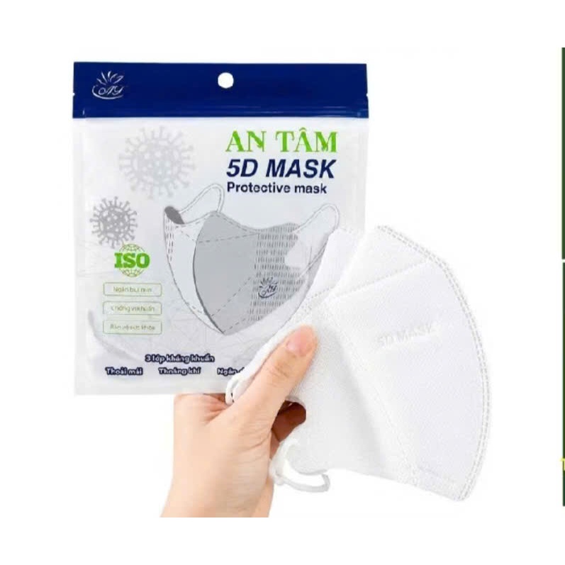 [Tặng 10 cái] Combo 300 cái khẩu trang  An Tâm 5D Mask