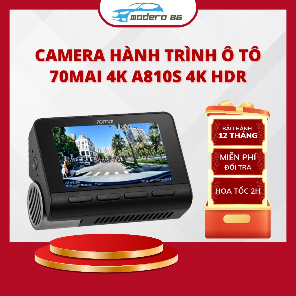Camera hành trình ô tô 70mai 4K A810S 4K HDR - phân phối chính hãng