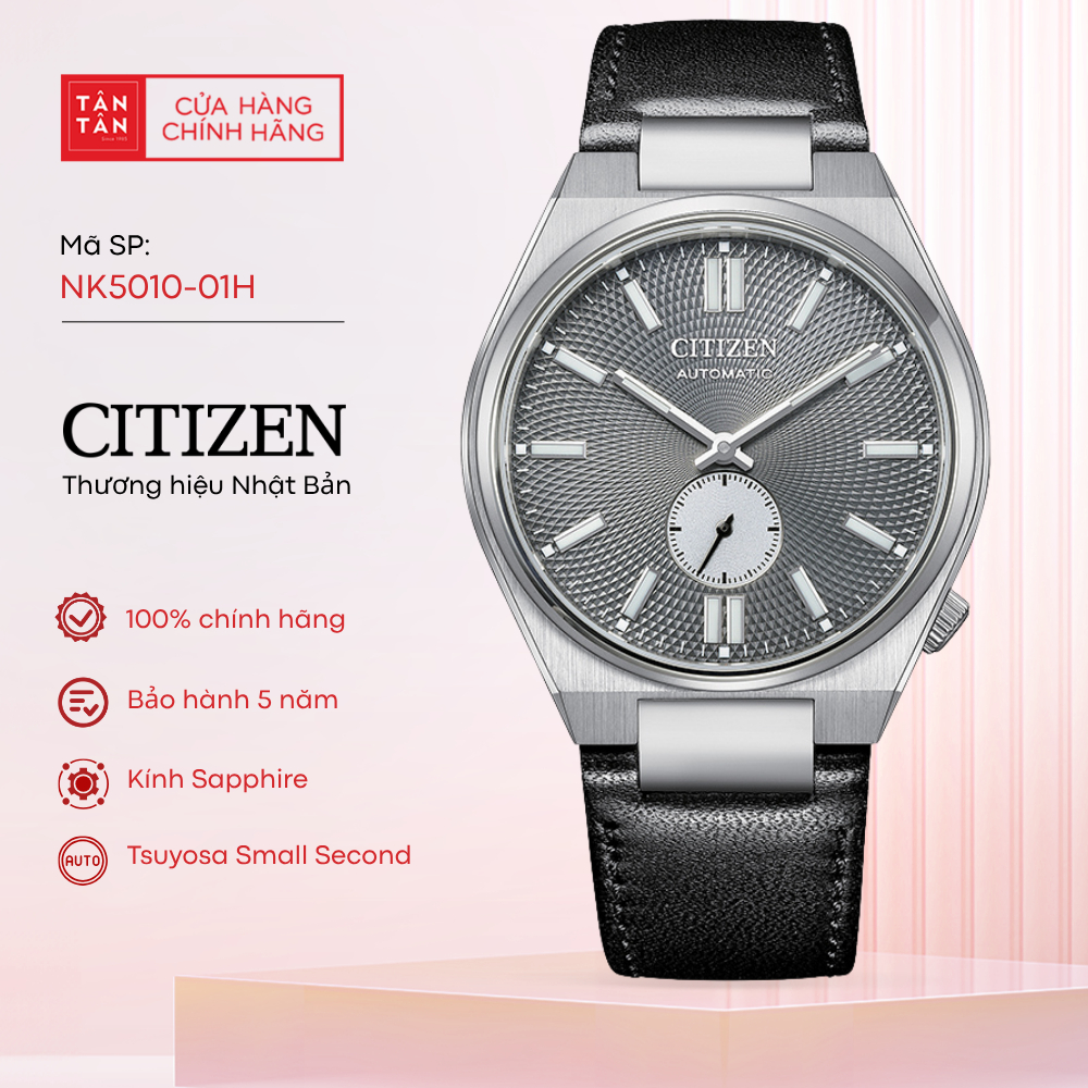 Đồng Hồ Nam Citizen Tsuyosa Small Second NK5010-01H Automatic 40mm - Đồng Hồ Tân Tân
