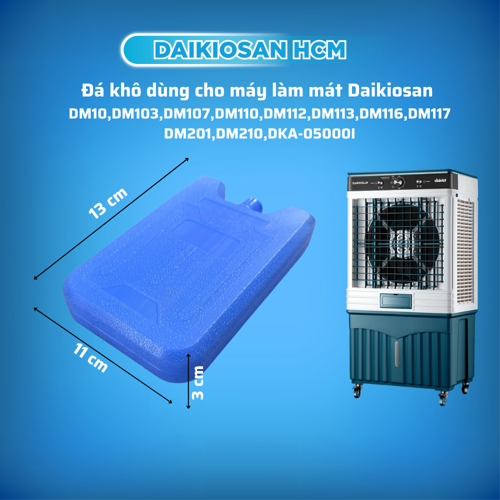 Đá khô dùng cho quạt điều hòa Daikiosan DM10,DM103,DM107,DM110,DM112,DM113,DM116,DM117 DM201,DM210I