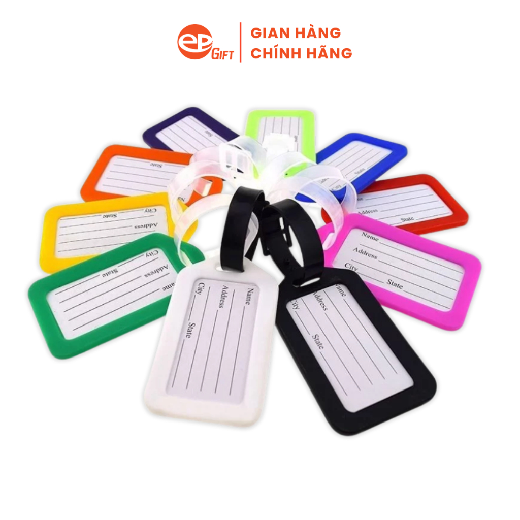Thẻ Tag Hành Lý Treo Vali Du Lịch Epvina Ghi Thông Tin Cá Nhân Chống Thất Lạc