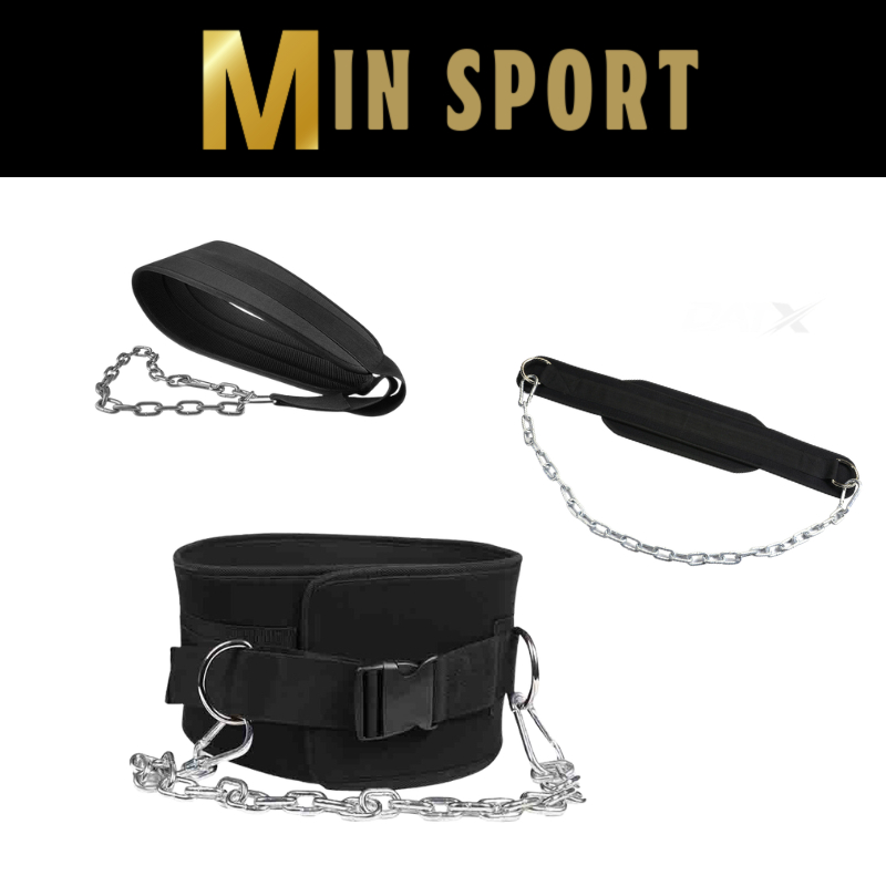 Đai Lưng Xích Móc Tạ Dip Belt, Đai Đeo Tạ Tập Gym , Fitness , Xà Đơn , Xà Kép