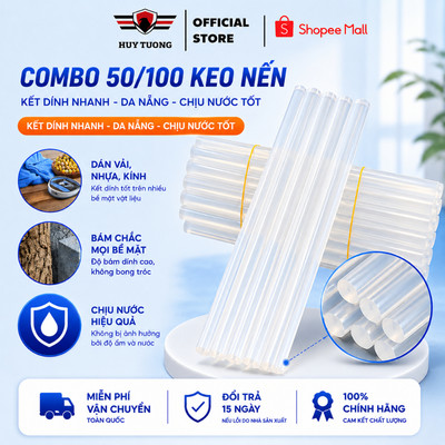 Sỉ combo 50 cây keo nến silicon loại to và keo nến silicon nhỏ cao cấp - Huy Tưởng