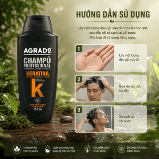 Dầu Gội Keratin Agrado 750ml