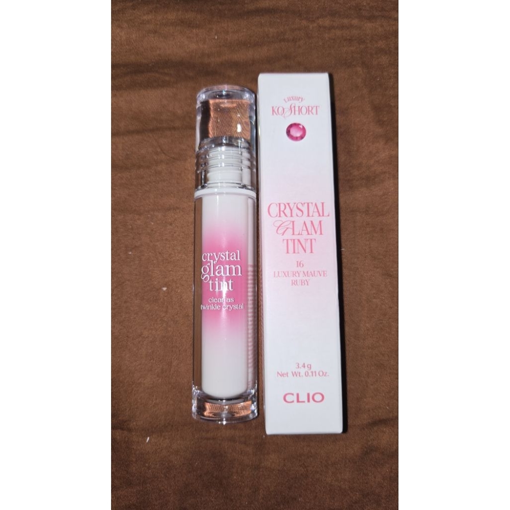 Son tint CLIO Crystal Glam Tint màu 16 Luxury Mauve Ruby