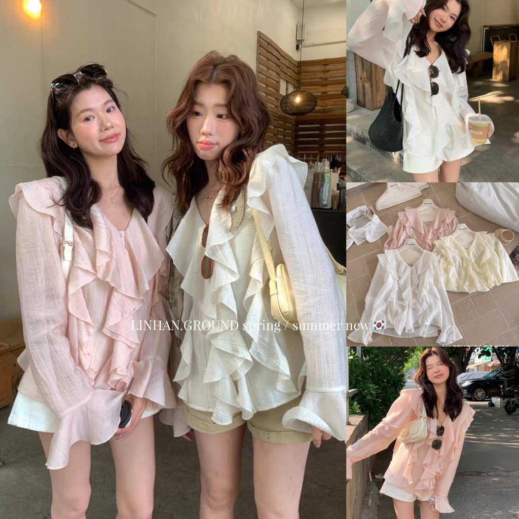 /𝙇𝙞𝙣𝙝𝙖𝙣𝙤𝙛𝙛𝙞𝙘𝙞𝙖𝙡/ ÁO SƠ MI BÈO SIMIDA 7156🇰🇷