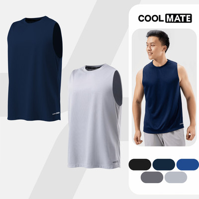 [MUA 2 GIẢM 5%]Combo 2 Áo Tanktop thể thao Active Essentials thấm hút, nhanh khô, thoáng khí Coolmate