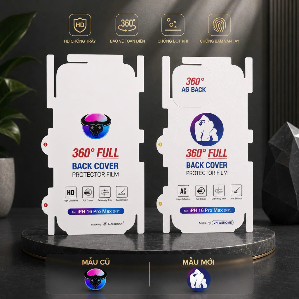( ĐÃ CÓ DÒNG IP 17) Miếng Dán Lưng Full viền PPF cho ip 14Pro Max/14 pro/13pro max/13pro/12pro max/1