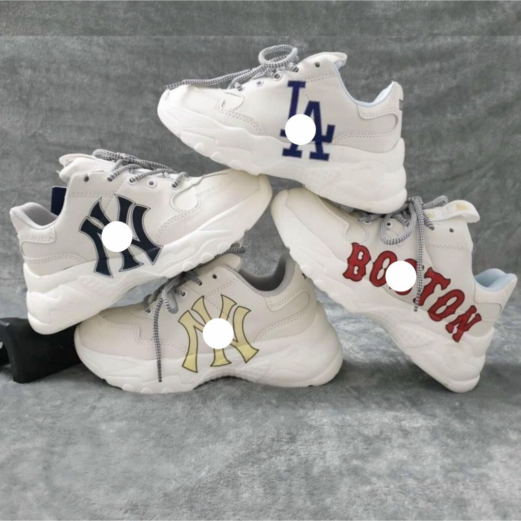 Giày thể thao boston, ny đen, giày sneaker NY chữ vàng nam nữ full box bill giá rẻ
