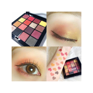 (THANH LÝ) Phấn Mắt NYX Ultimate Eye Shadow Palette - Phoenix. Màu Mắt Đỏ Ấm. Bảng Mắt