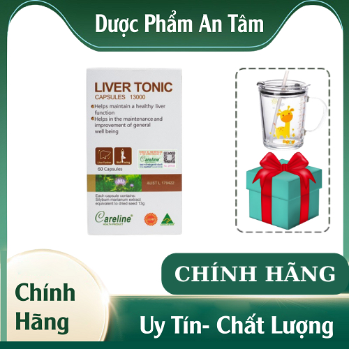 CARELINE Liver Tonic - Viên Uống Bảo Vệ Cải Thiện Chức Năng Gan - Hộp 60 Viên