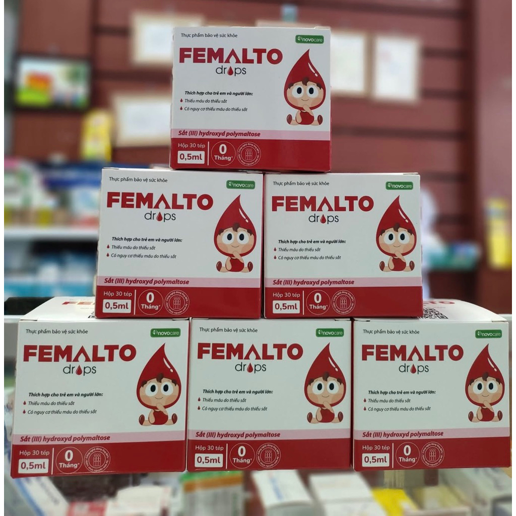 Sắt Drops Family Femalto dạng ống uống BFS - Giải pháp bổ sung sắt an toàn, tiện lợi cho bé