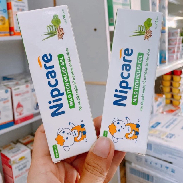 [Mới] Gel bôi Nipcare Mild Itch Relief 15g - Nipcare giảm ngứa, dịu da, hỗ trợ phục hồi vết thương