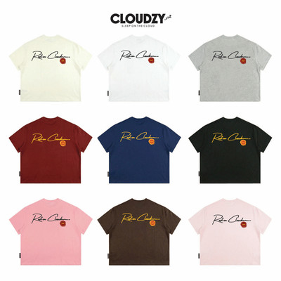 Áo thun boxy CLOUDZY local brand in chữ ký 100% cotton 250GSM dày dặn áo phông form boxy streetwear  unisex nam nữ REST