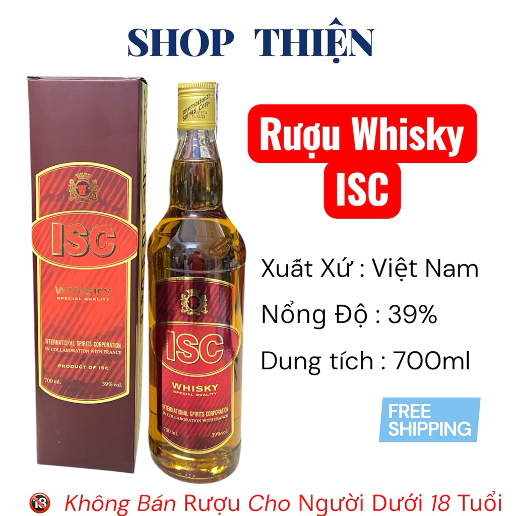 ISC Whisky 39% 700ml