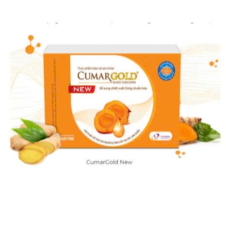 Viên uống dạ dày CumarGold New từ nghệ Nano Curcumin giảm viêm loét, đau thượng vị, trào ngược