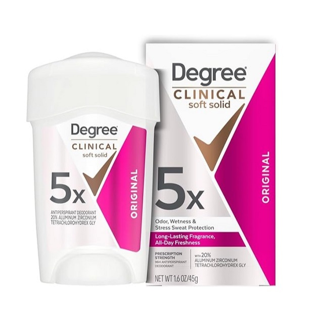Lăn sáp khử mùi nữ Degree Clinical Antiperspirant Deodorant Cream Active Shield/Shower Clean 48g (Mỹ