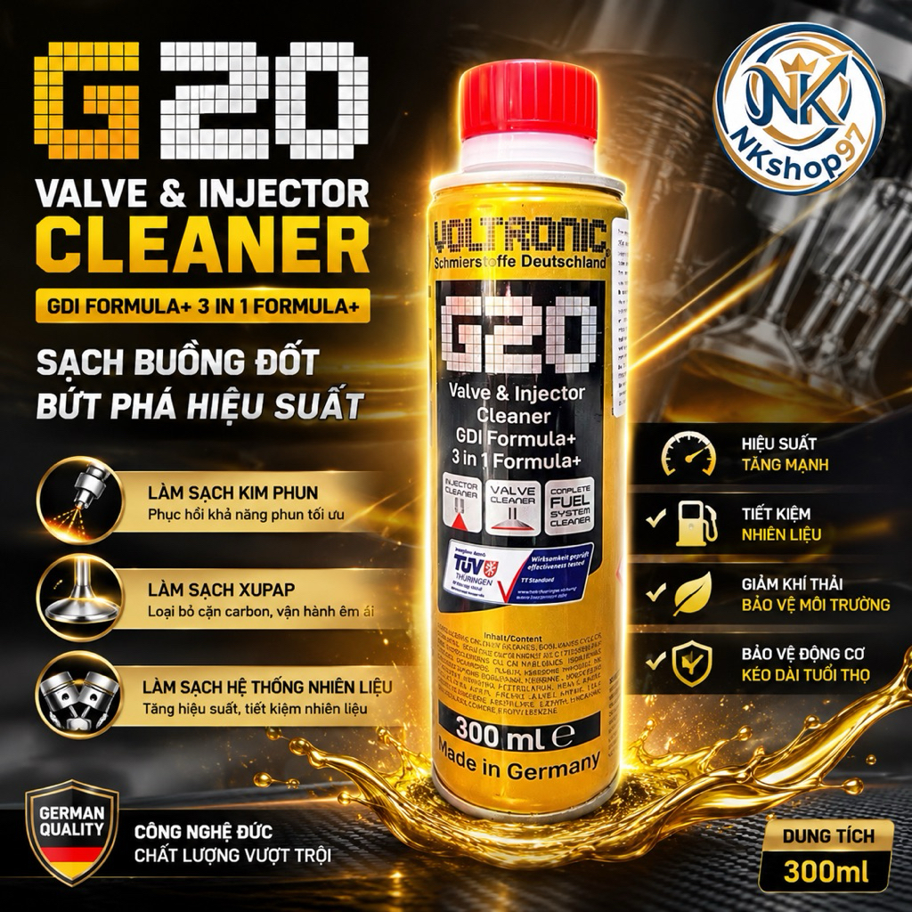 Phụ gia vệ sinh kim phun Voltronic G20 chai 300ML