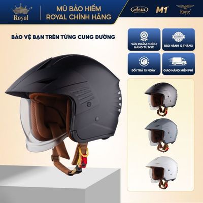 Mũ Bảo Hiểm 3/4 Royal M399 Có Kính Âm Chính Hãng | Nón Bảo Hiểm Royal Kính Ẩn Cao Cấp Size M-L-XL