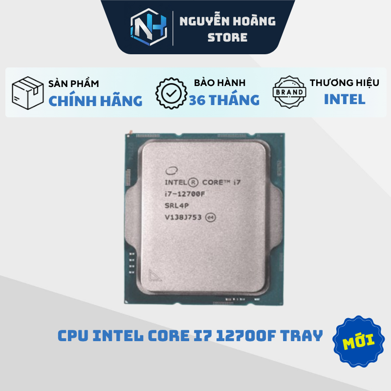 CPU Intel Core i7-12700F TRAY - NEW BẢO HÀNH 36 THÁNG