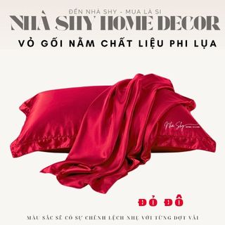 Vỏ Gối Nằm Phi Lụa - Nhiều Size - 50x70cm - Nhà Shy Home Decor
