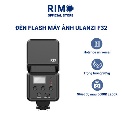 Đèn flash máy ảnh Ulanzi F32 hỗ trợ hotshoe universal tương thích Sony Canon